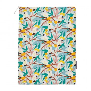 Laundry Bag | White Cockatoos | Cotton